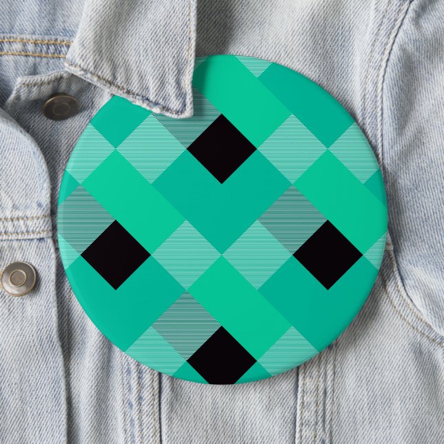 Geometrical Square Abstraction 10 6 Cm Round Badge (In Situ)