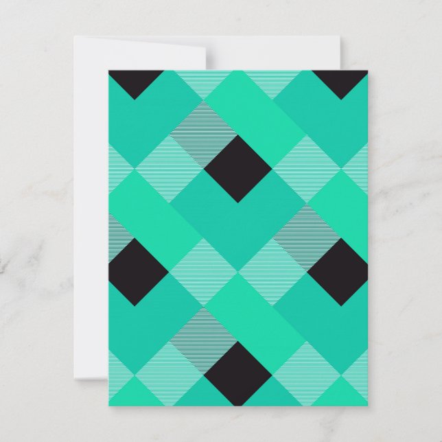 Geometrical Square Abstraction 10 Card (Front)