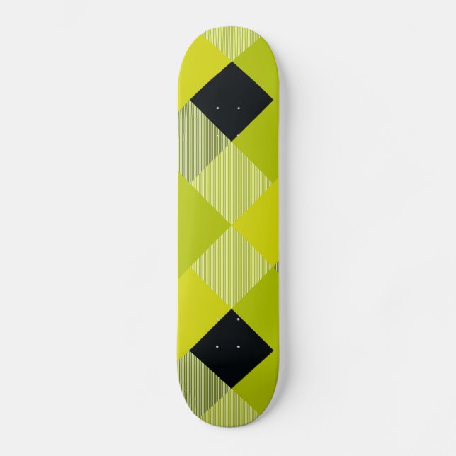 Geometrical Square Abstraction 11 Skateboard (Front)