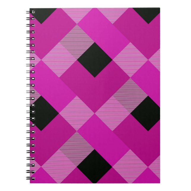 Geometrical Square Abstraction 13 Notebook (Front)