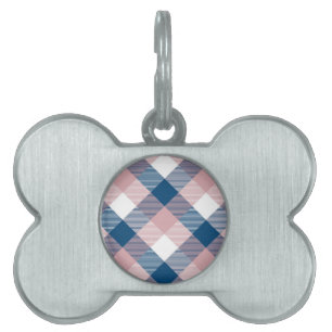 Geometrical Square Abstraction 1 Pet ID Tag