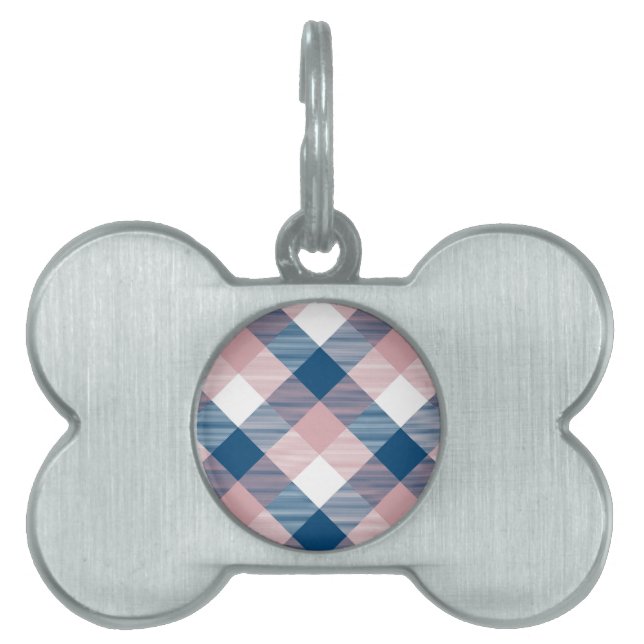 Geometrical Square Abstraction 1 Pet ID Tag (Front)