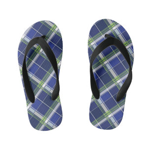 Geometrical Square Abstraction 5 Kid's Flip Flops