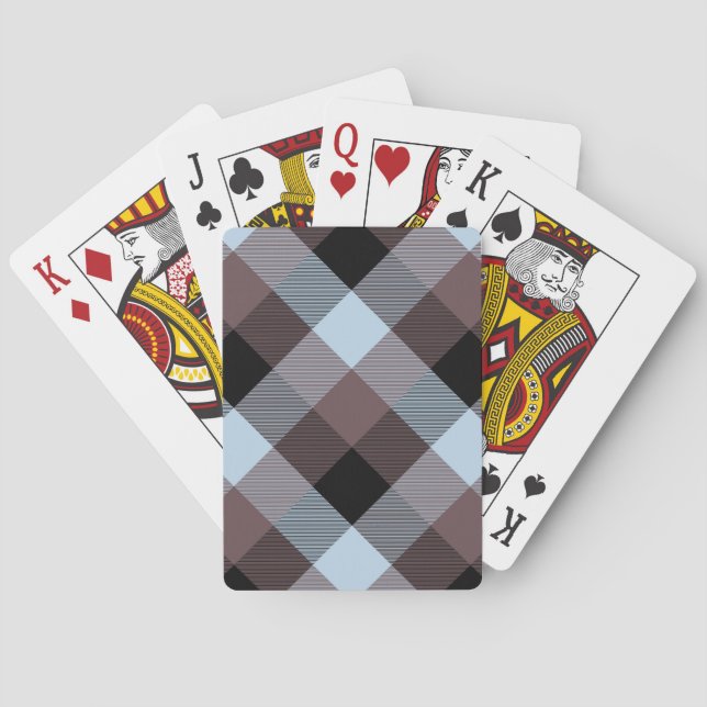 Geometrical Square Abstraction 8 Playing Cards (Back)