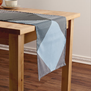 Geometrical Square Abstraction 8 Short Table Runner
