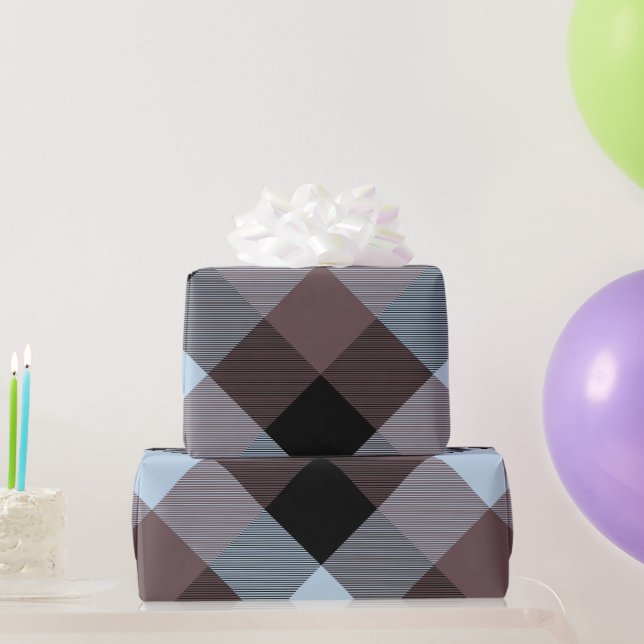 Geometrical Square Abstraction 8 Wrapping Paper (Party Gifts)