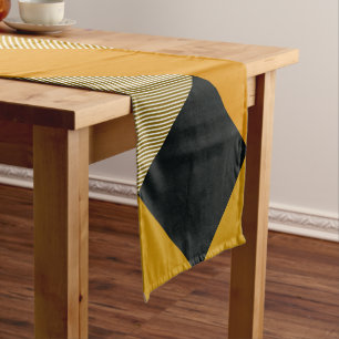 Geometrical Square Abstraction 9 Short Table Runner