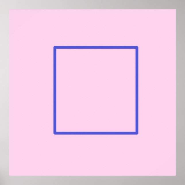 geometrical square art poster (Front)