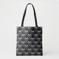Geometrical swan flying bird pattern black white