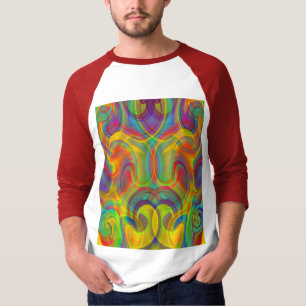 GEOMETRICAL SWIRL COLORFUL ART ABSTRACT T-Shirt
