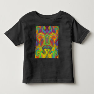 GEOMETRICAL SWIRL COLORFUL ART ABSTRACT TODDLER T-Shirt