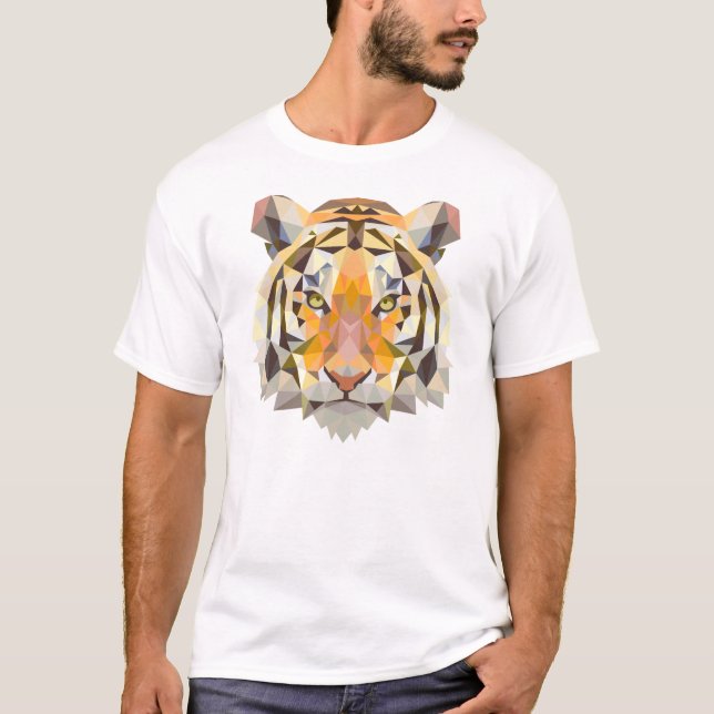 Geometrical tiger illustration T-Shirt (Front)