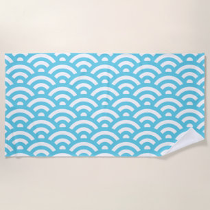 Geometrical Waves Beach Towel