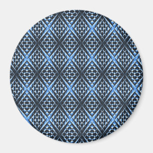 Geometrically Blue.. Magnet
