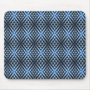 Geometrically Blue.... Mouse Mat
