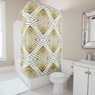 Geometrically...... Shower Curtain