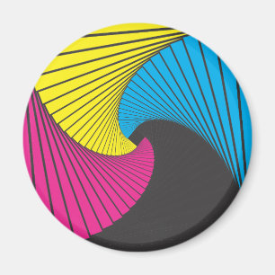 Geometrics #1 CmyK Magnet
