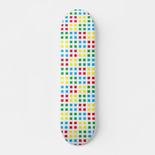 Geometrics colourful pattern skateboard