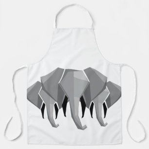 Geometrics Elephant Head  Apron