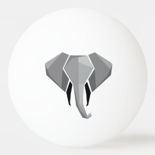 Geometrics Elephant Head  Ping Pong Ball