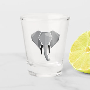 Geometrics Elephant Head Shot Glass