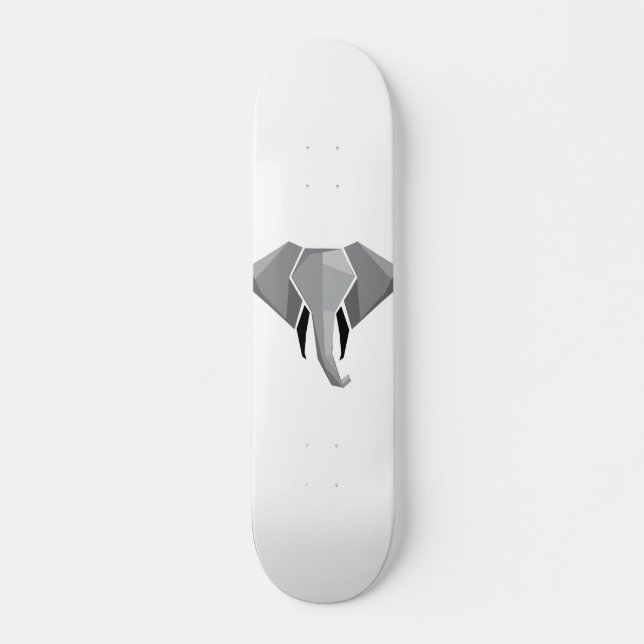 Geometrics Elephant Head  Skateboard (Front)