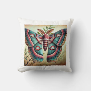 Geometrid Moth Beauty 220824IREF229 - Watercolor Cushion