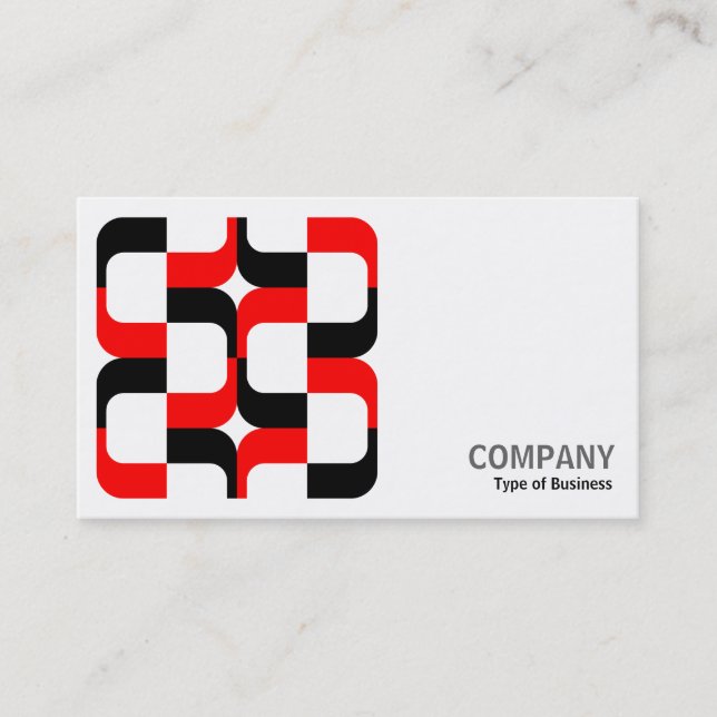 Geometropolis - 020614 - Black and Red Business Card (Front)