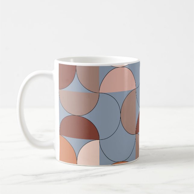 Geometry artwork: minimalistic Scandinavian style. Coffee Mug (Left)