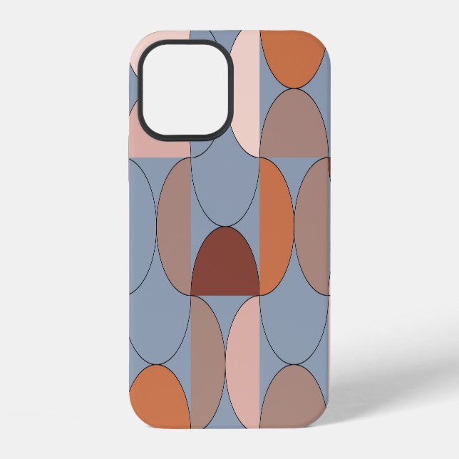 Geometry artwork: minimalistic Scandinavian style. iPhone Case (Back)