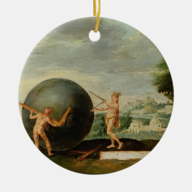 Geometry Ceramic Tree Decoration (Front)