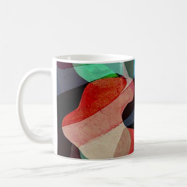 Geometry Classic: Textured Pattern Design. Coffee Mug (Left)