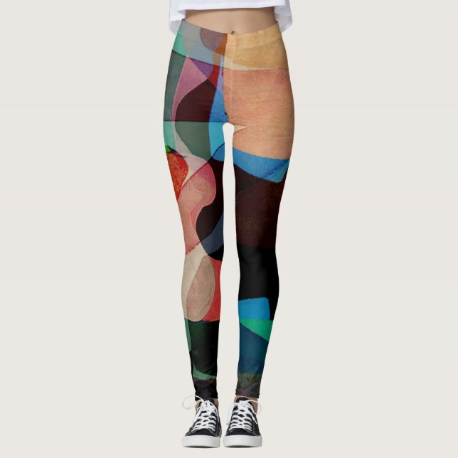 Geometry Classic: Textured Pattern Design. Leggings (Front)