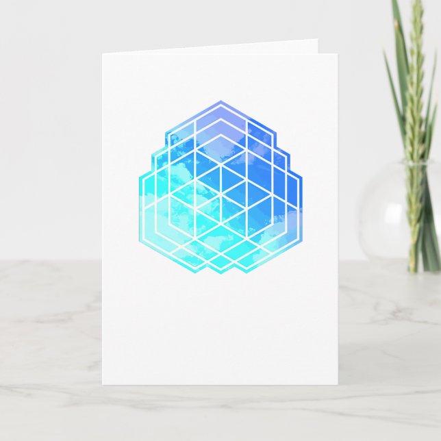Geometry Clouds Card (Front)
