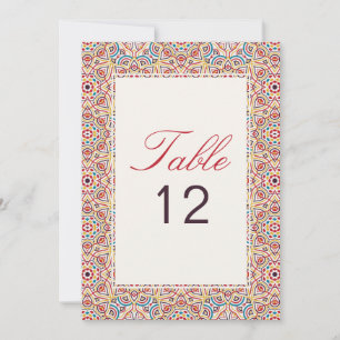 Geometry Glitter Metal Luxury Wedding Table Number