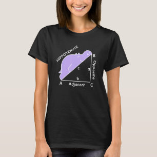 Geometry Math Humour Hypotenuse Hippopotenuse T-Shirt