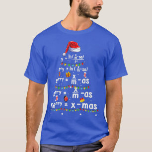 Geometry Math Science Teacher Merry Christmas  T-Shirt