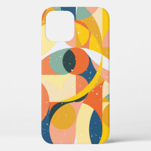 Geometry minimalistic artwork pattern with simple iPhone 12 case