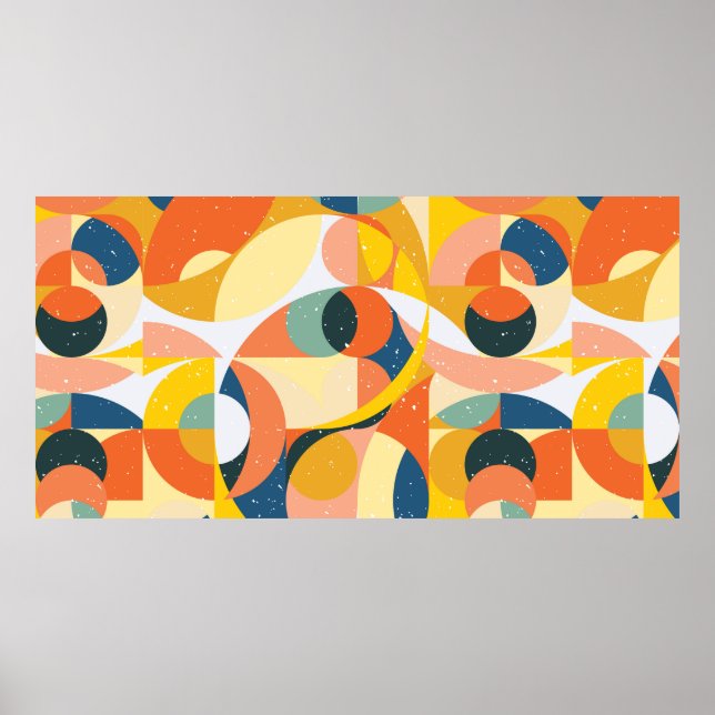 Geometry minimalistic artwork pattern with simple  poster (Front)