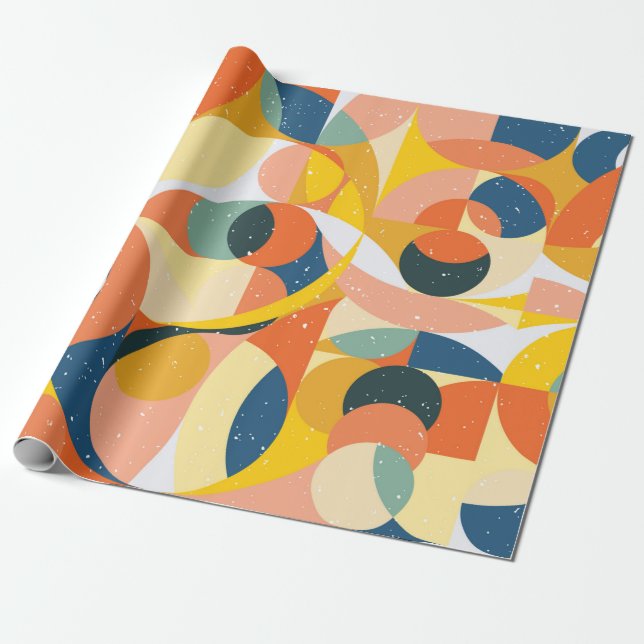 Geometry minimalistic artwork pattern with simple  wrapping paper (Unrolled)
