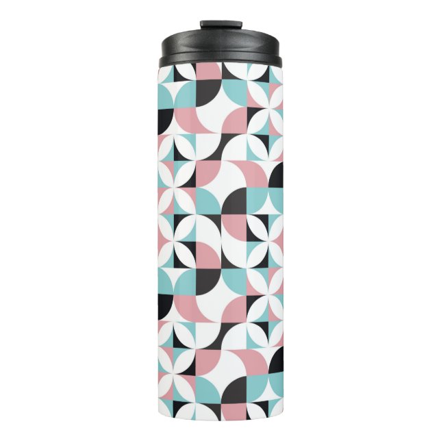 Geometry minimalistic seamless pattern thermal tumbler (Front)
