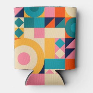 Geometry Minimalistic: Vintage Illustration Poster Can Cooler