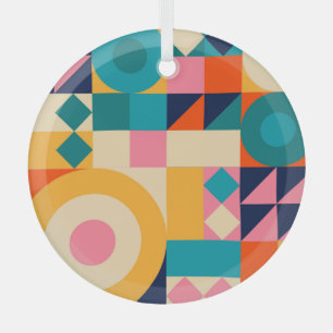 Geometry Minimalistic: Vintage Illustration Poster Glass Tree Decoration