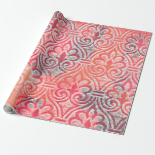 Geometry modern repeat pattern with texturesabstra wrapping paper