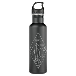 Geometry Mountains Hiking Mountain Lovers 1490 710 Ml Water Bottle