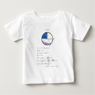 Geometry of a Circle Math Geometry Educational Baby T-Shirt