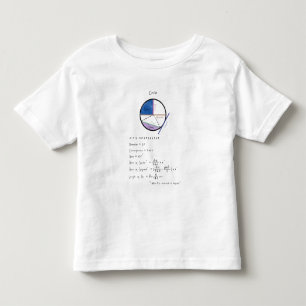 Geometry of a Circle Math Geometry Educational Toddler T-Shirt