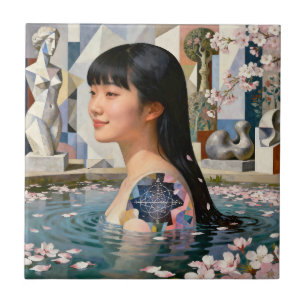 “Geometry of Serenity” – A Digital Portrait Tile