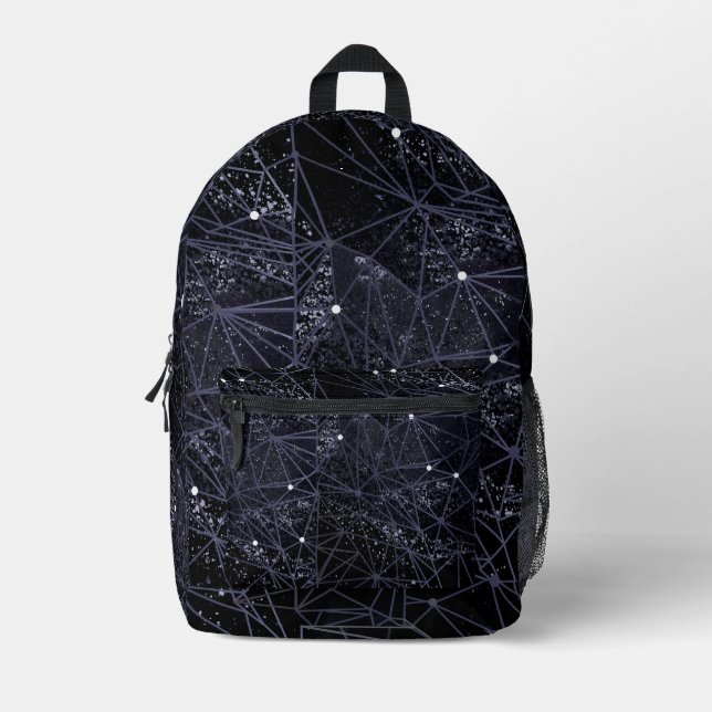 geometry of space printed backpack (Front)
