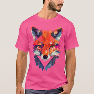 Geometry Origami Style Fox T-Shirt